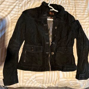 Daniel Black Swede Button-Up Jacket
